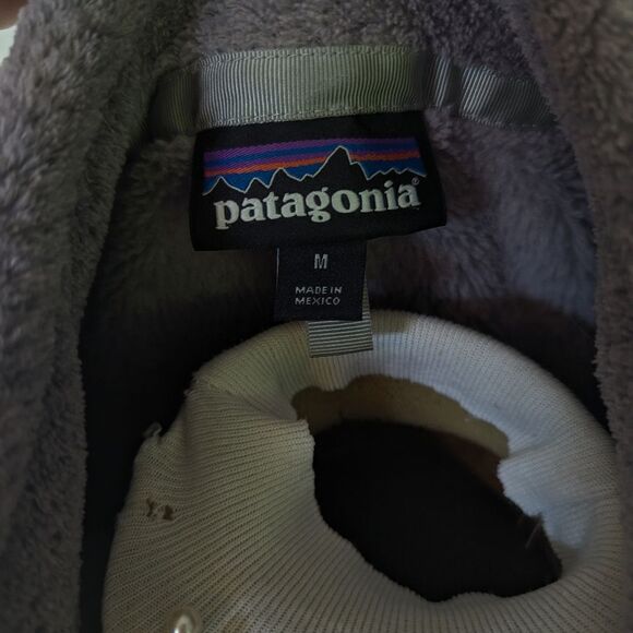 Patagonia Re-tool Snap Fleece Purple Pink Size M - Picture 4 of 5